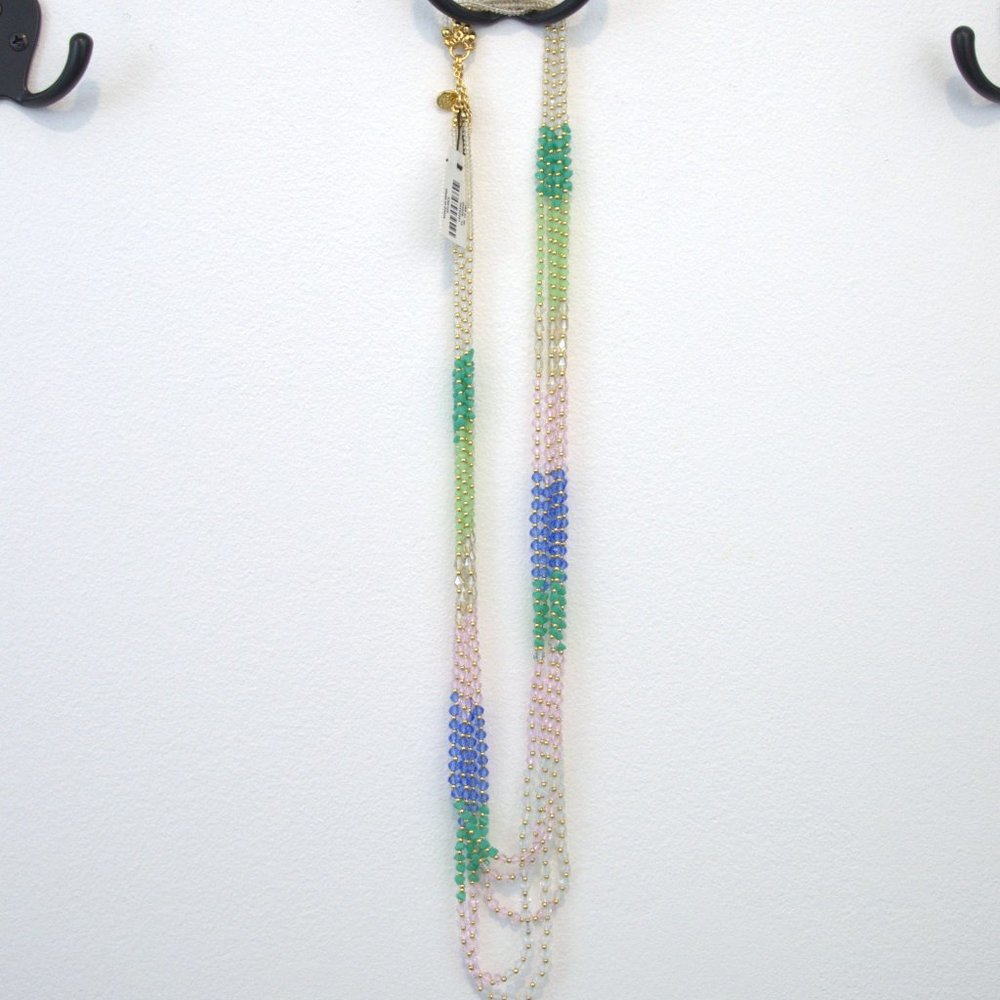 Talbots 5 strand beaded necklace
